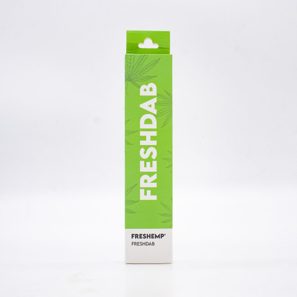 boite stylo vaporisateur vert freshdab by freshemp recto - private cbd shop