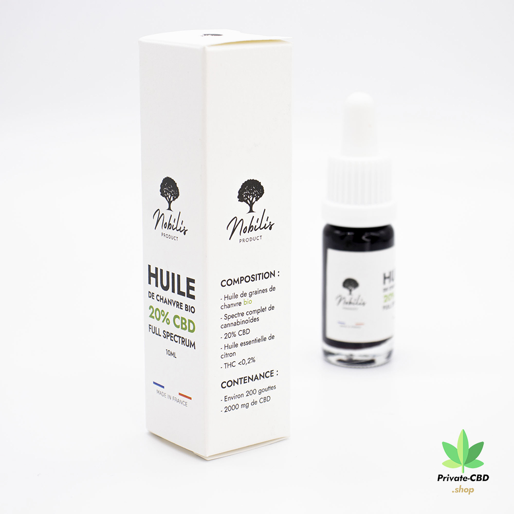 Huile Full Spectrum 20% composition Private CBD Shop