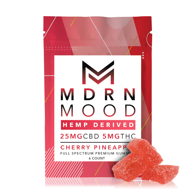 Bonbon THC MDRN MOOD CHERRY PINEAPPLE 25MG CBD - 5MG THC Private CBD
